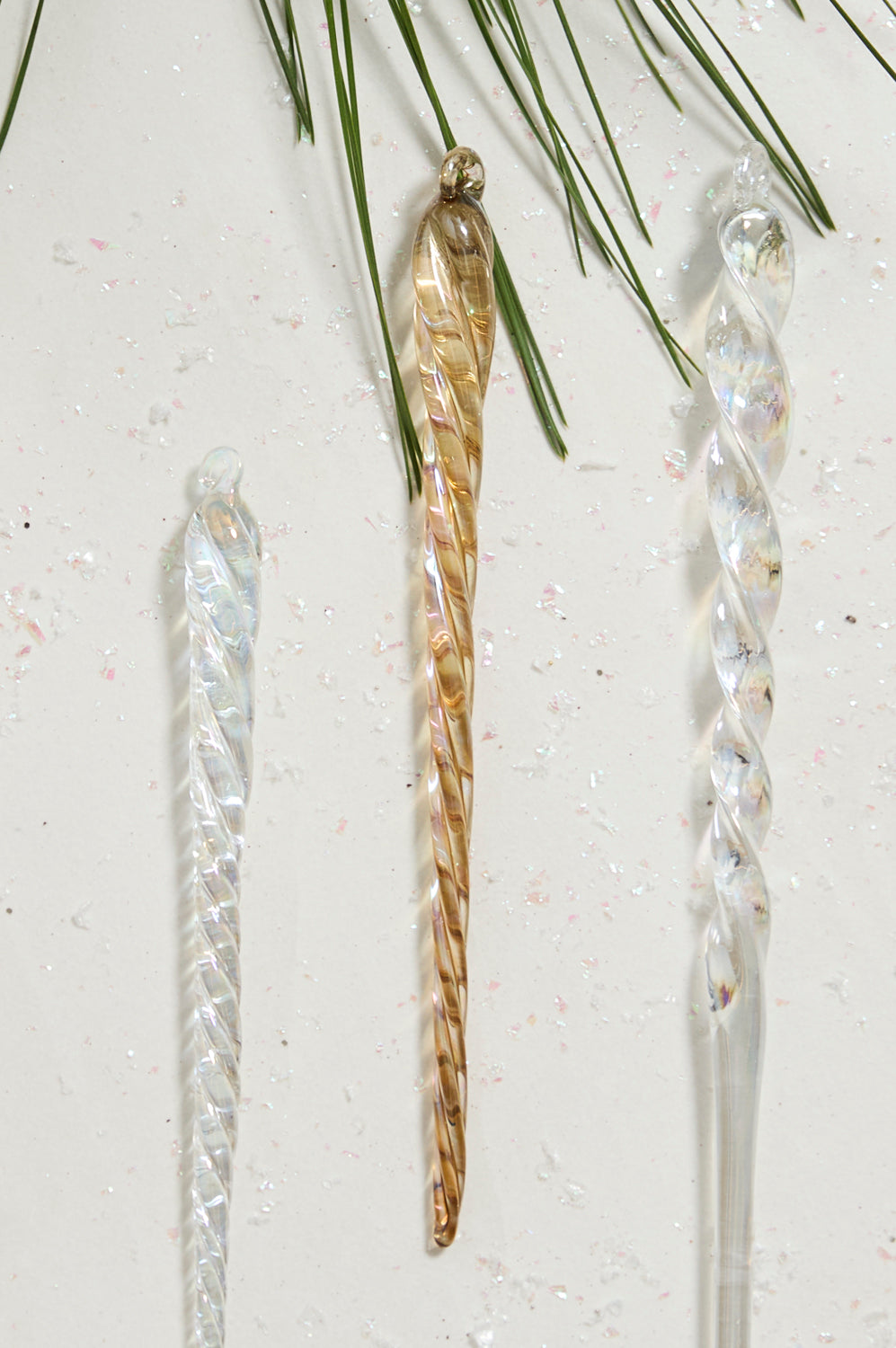 Twist Icicle Ornament Set of 8 By Accent Decor | Ornaments | Modishstore - 9
