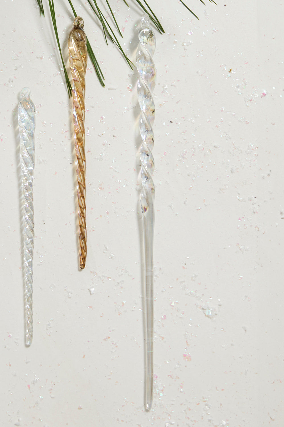Twist Icicle Ornament Set of 8 By Accent Decor | Ornaments | Modishstore - 7