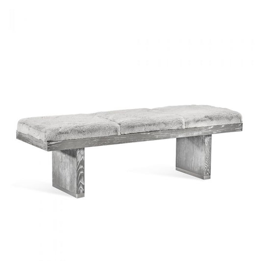 Aaron Bench - Shadow Grey By Interlude Home | Benches | Modishstore