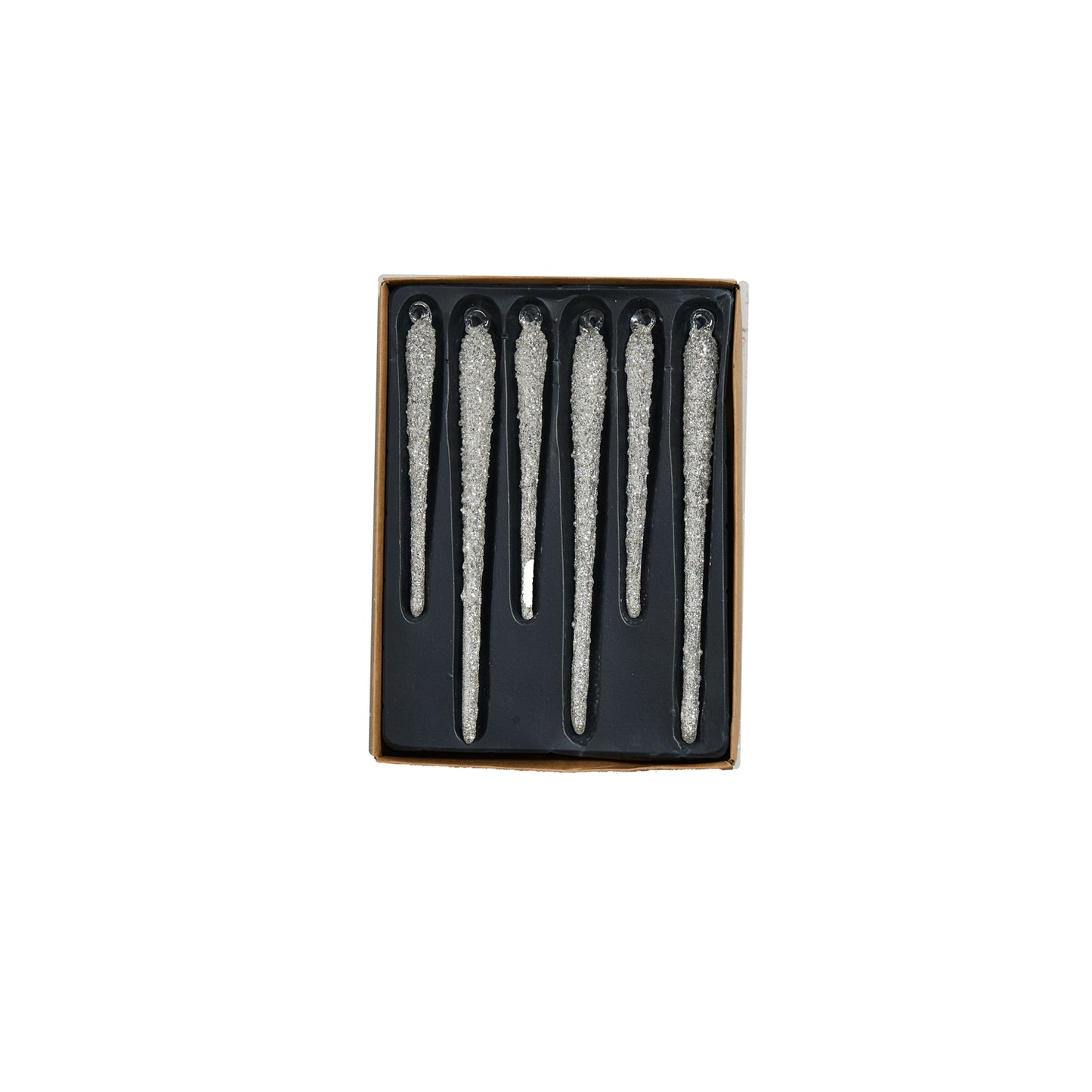 Glitzy Icicle Ornament - Set of 12 By Accent Decor | Ornaments | Modishstore - 2