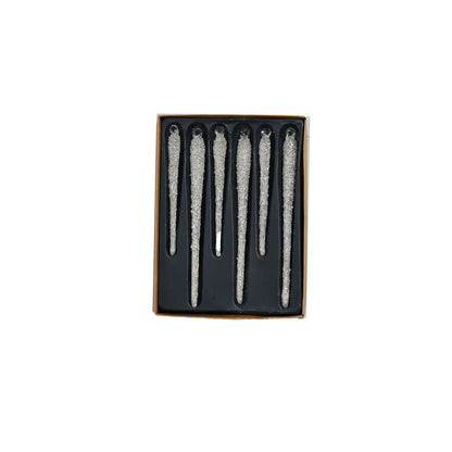 Glitzy Icicle Ornament - Set of 12 By Accent Decor | Ornaments | Modishstore - 2