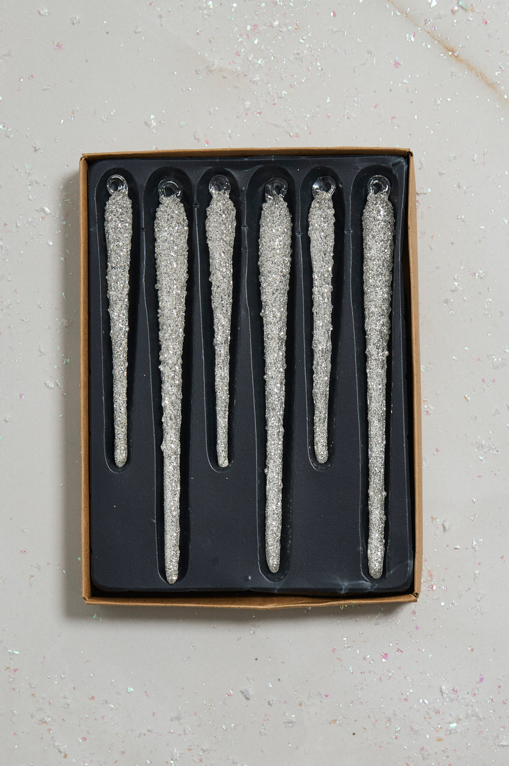 Glitzy Icicle Ornament - Set of 12 By Accent Decor | Ornaments | Modishstore - 4