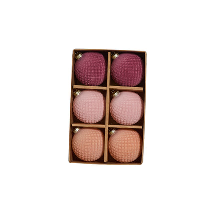 Rosy Velvet Ornament - Set of 12 By Accent Decor | Ornaments | Modishstore - 2