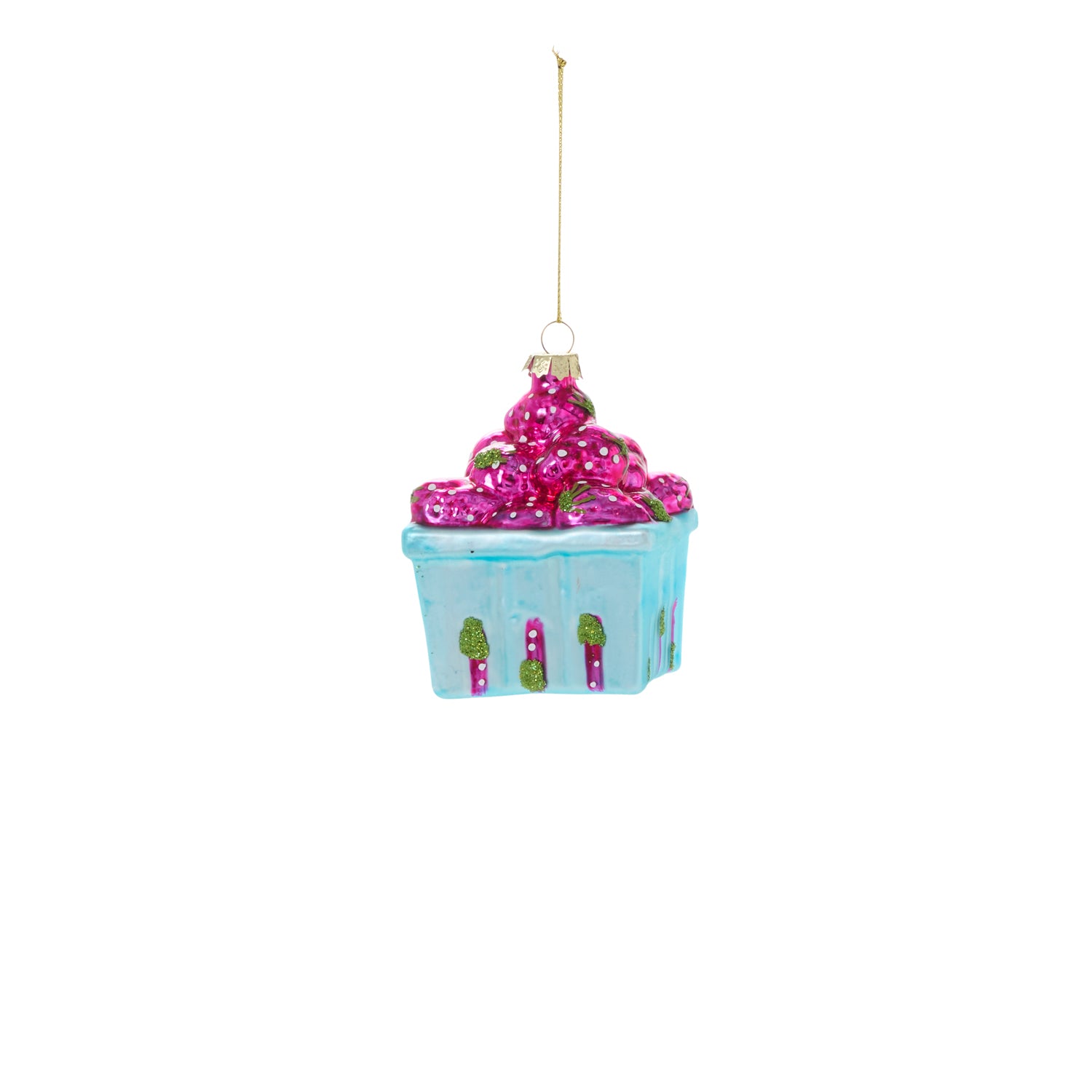 Berry Basket Ornament Set of 4 By Accent Decor | Ornaments | Modishstore - 2