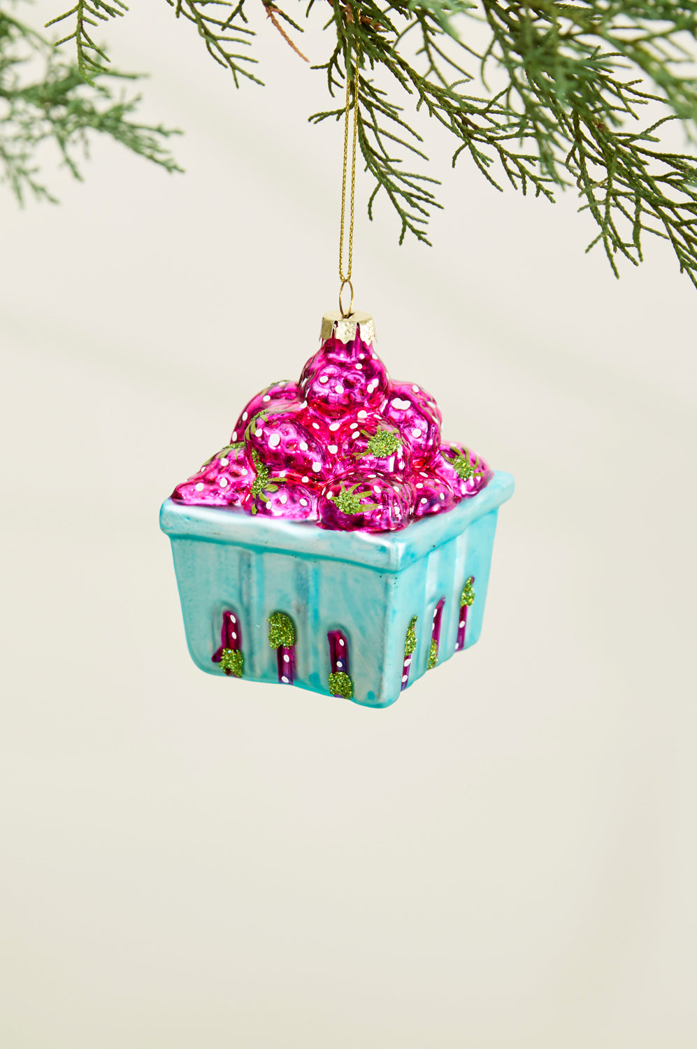 Berry Basket Ornament Set of 4 By Accent Decor | Ornaments | Modishstore - 6
