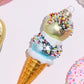 Dessert First Ice Cream Cone Ornament Set of 4 By Accent Decor | Ornaments | Modishstore - 6
