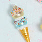 Dessert First Ice Cream Cone Ornament Set of 4 By Accent Decor | Ornaments | Modishstore - 5