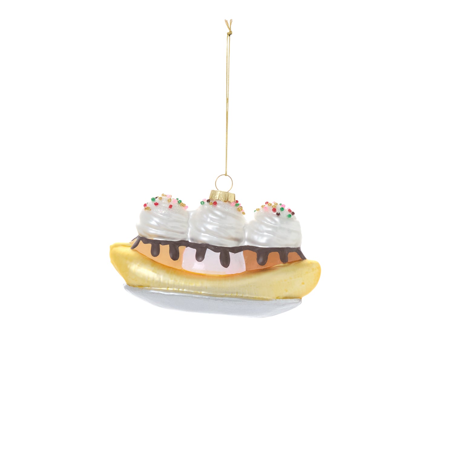 Dessert First Sundae Ornament Set of 4 By Accent Decor | Ornaments | Modishstore - 2