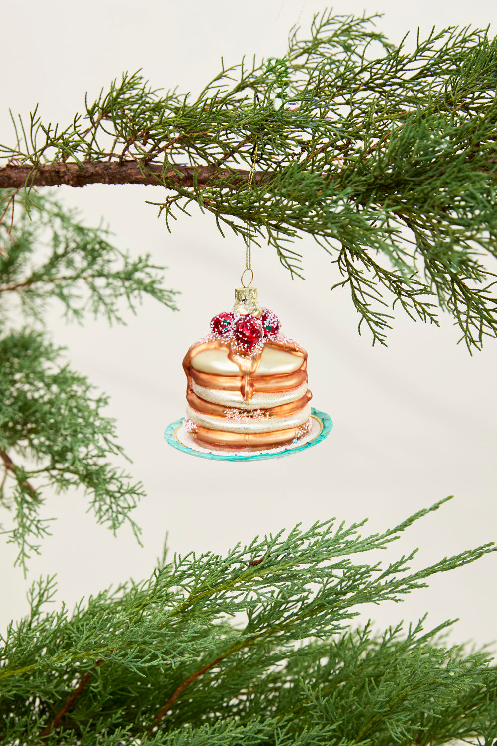 Dessert First Pancake Ornament Set of 4 By Accent Decor | Ornaments | Modishstore - 4