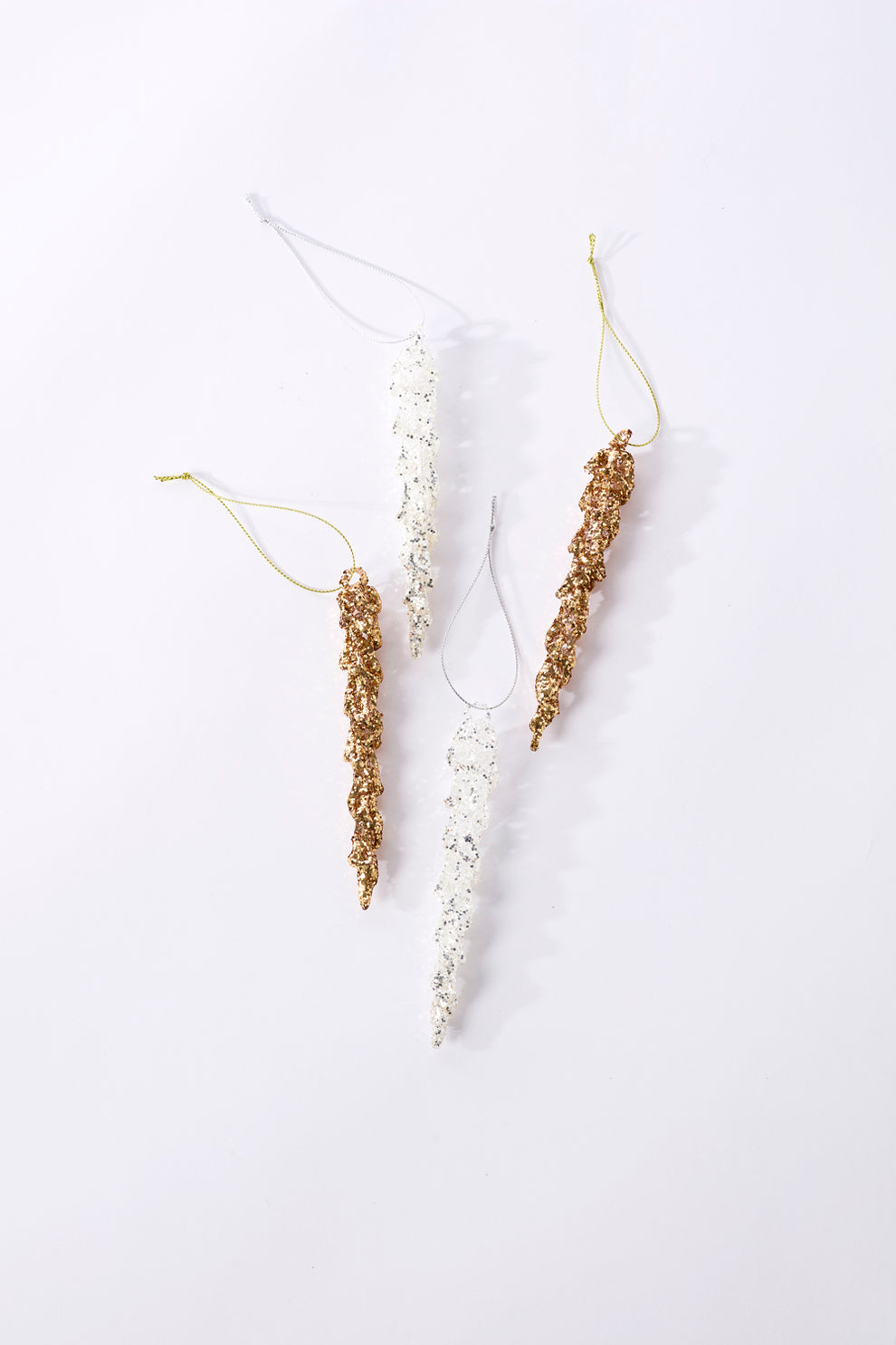 Sparkling Icicle Ornaments - Set of 16 By Accent Decor | Ornaments | Modishstore - 4