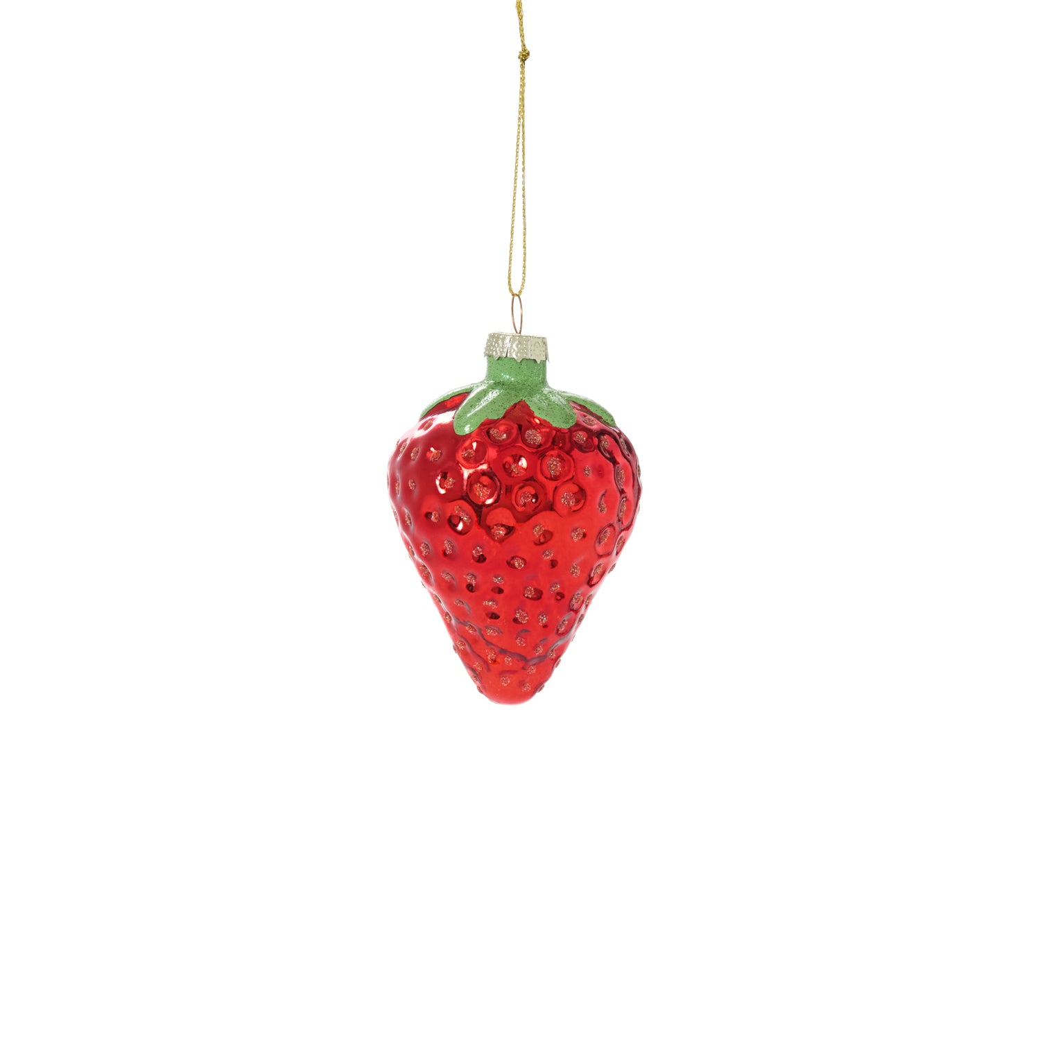 Juicy Strawberry Ornament Set of 4 By Accent Decor | Ornaments | Modishstore - 2
