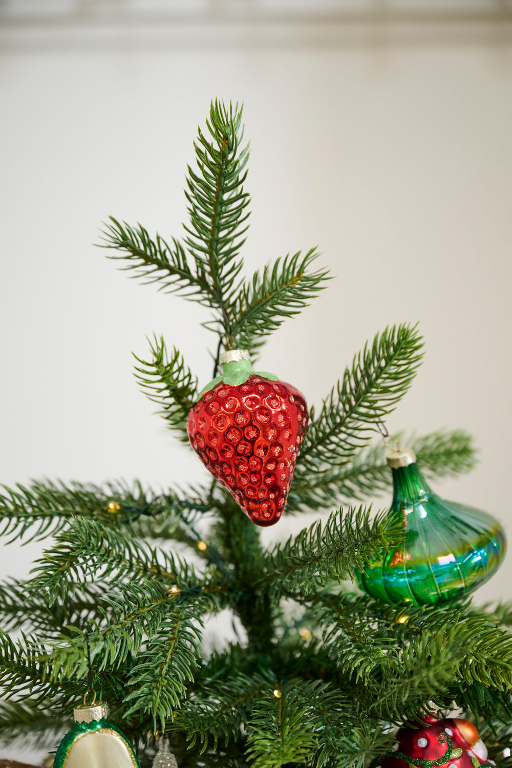 Juicy Strawberry Ornament Set of 4 By Accent DŽcor
