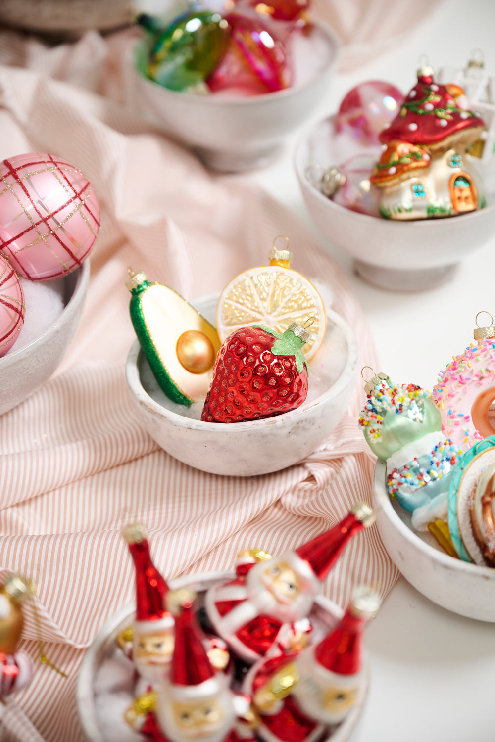 Juicy Strawberry Ornament Set of 4 By Accent DŽcor