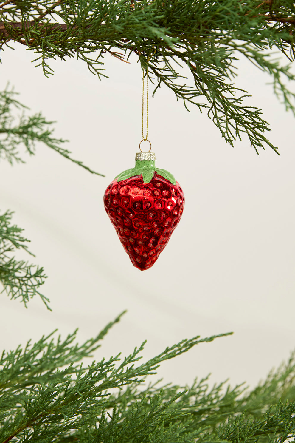 Juicy Strawberry Ornament Set of 4 By Accent Decor | Ornaments | Modishstore - 6