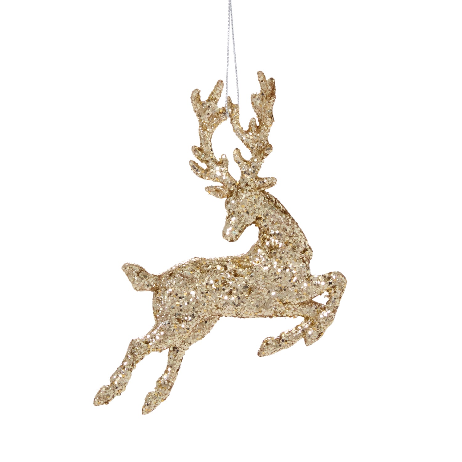 Leaping Deer Ornament Set of 4 By Accent Decor | Ornaments | Modishstore - 2