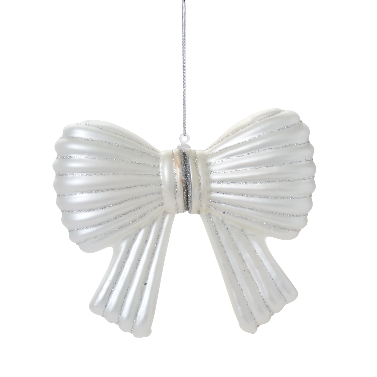 Metallic Bow Ornament Set of 8 By Accent Decor | Ornaments | Modishstore - 2