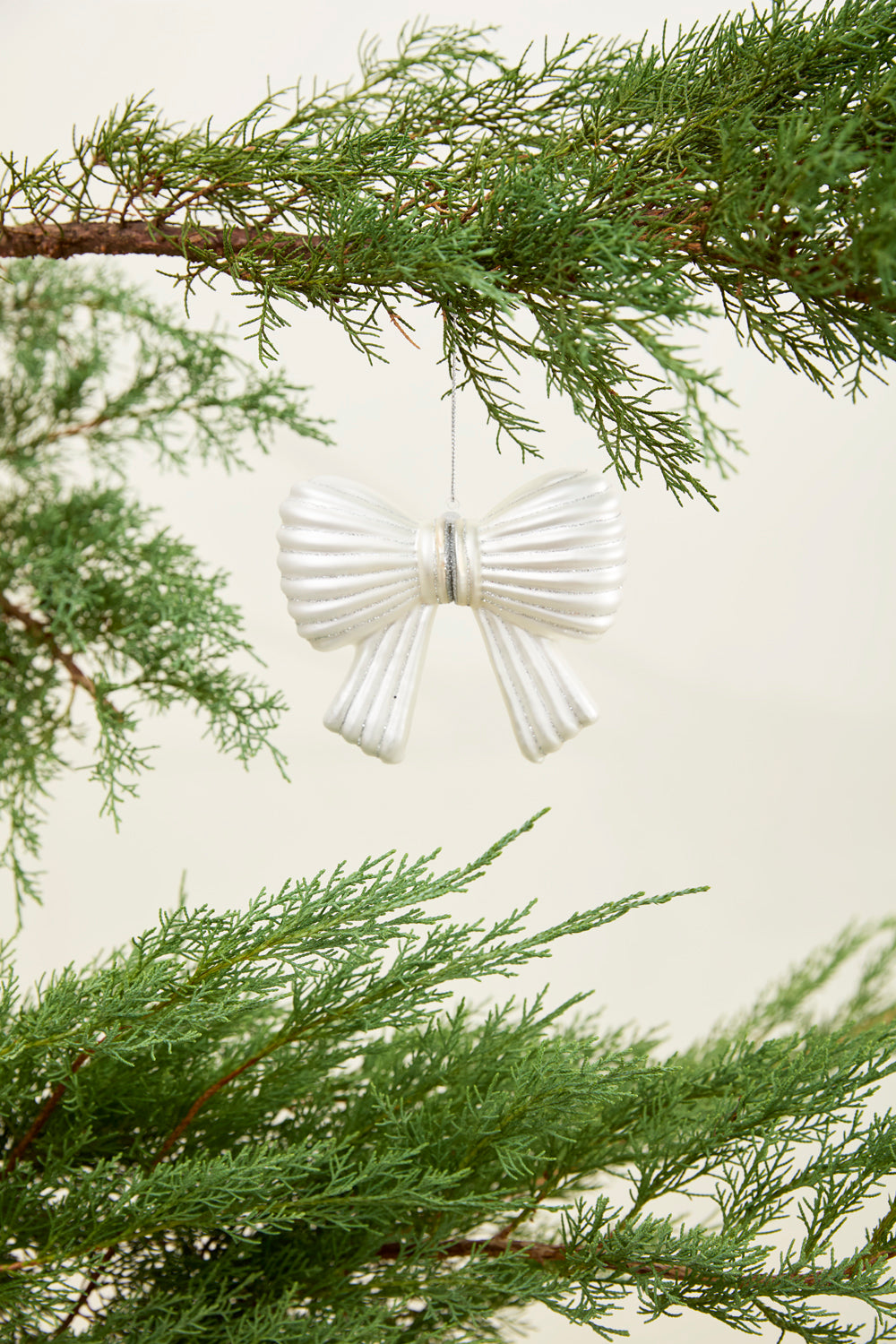 Metallic Bow Ornament Set of 8 By Accent Decor | Ornaments | Modishstore - 5