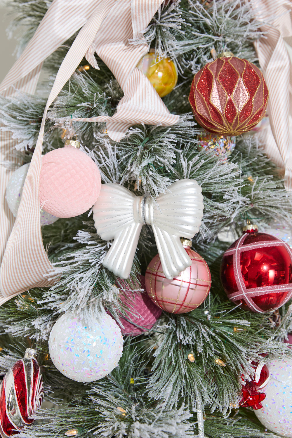 Metallic Bow Ornament Set of 8 By Accent Decor | Ornaments | Modishstore - 6