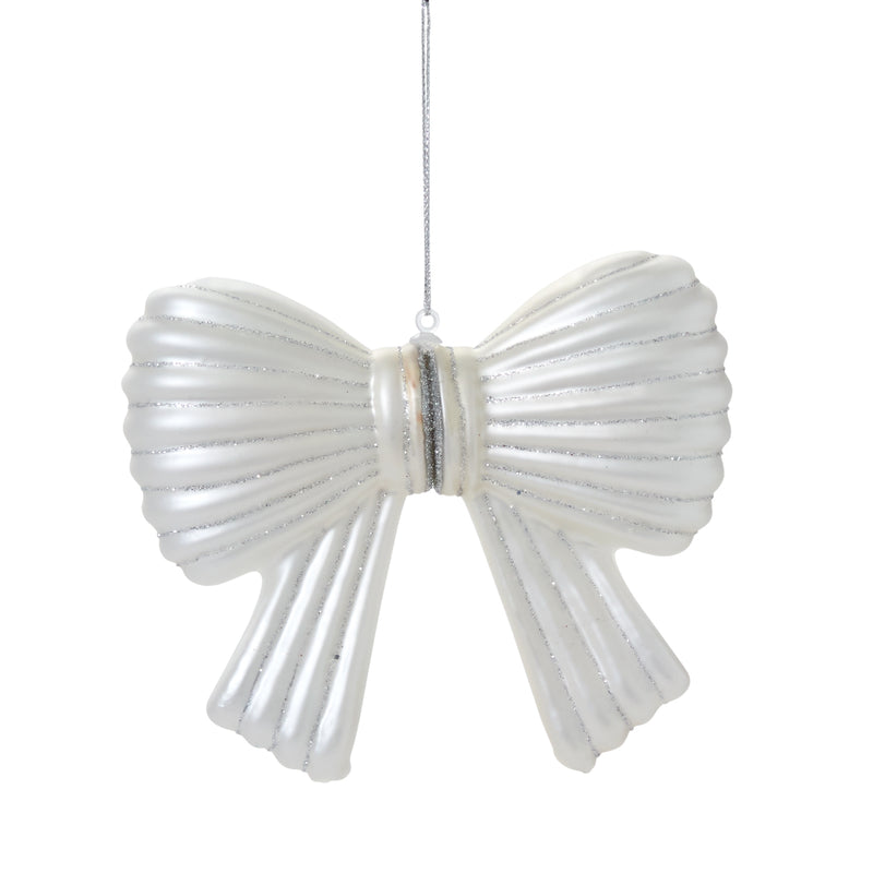 Metallic Bow Ornament Set of 8 By Accent Decor | Ornaments | Modishstore - 2