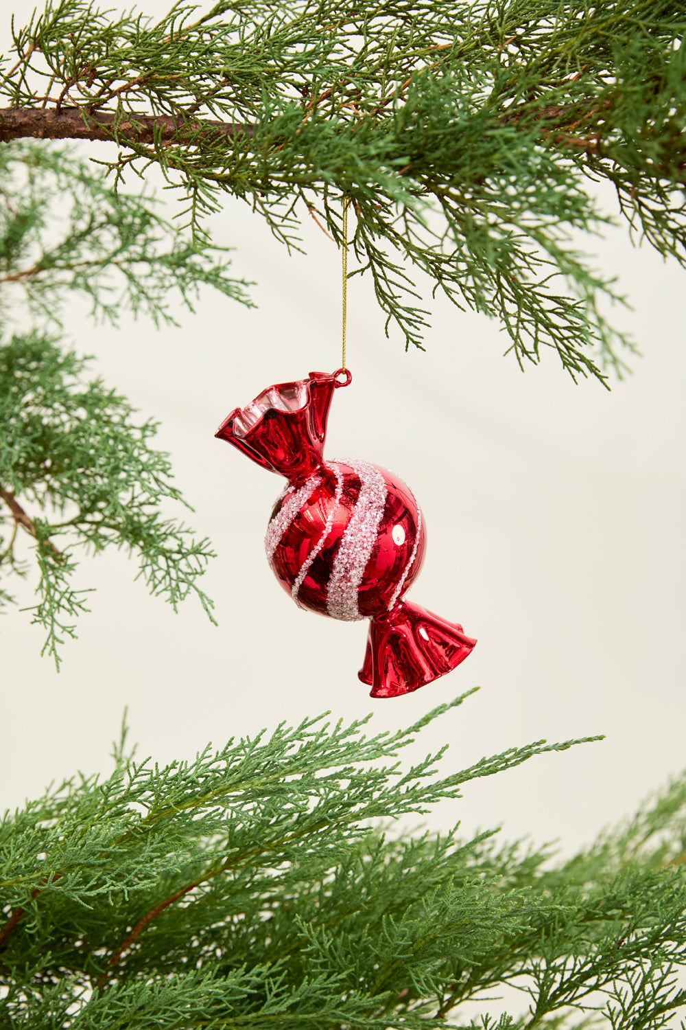 Peppermint Swirl Ornament Set of 8 By Accent Decor | Ornaments | Modishstore - 7