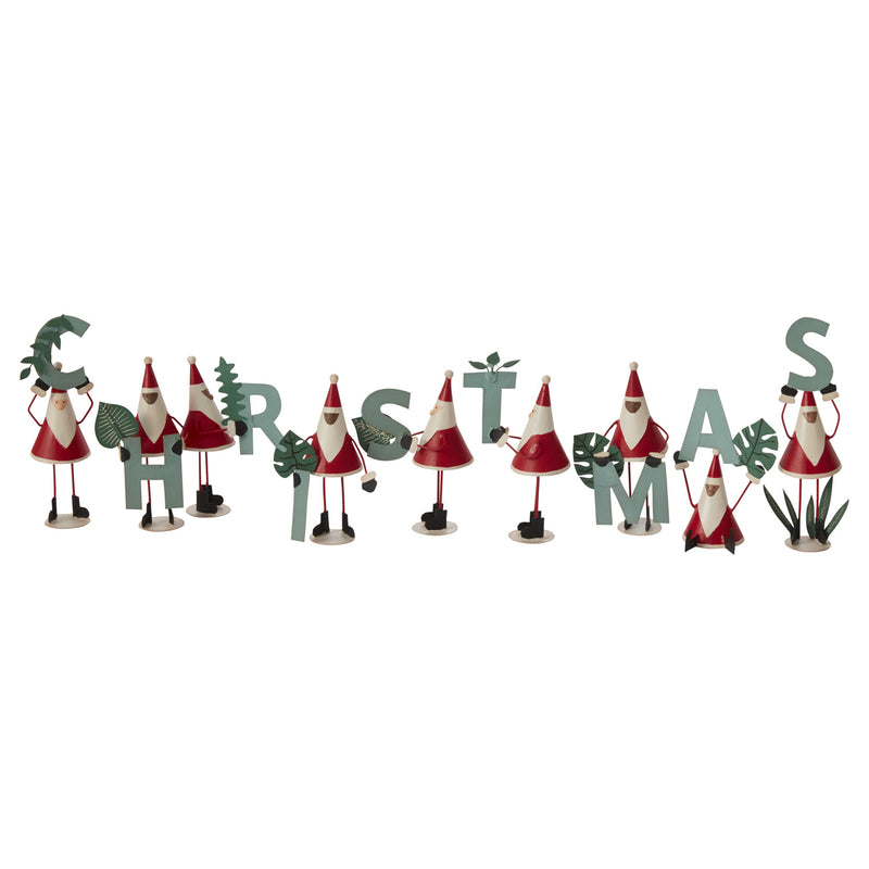 Green Christmas Sign - Set of 9