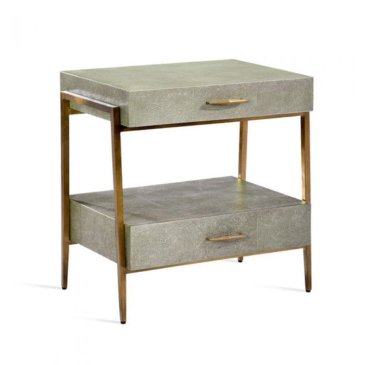 Morand Bedside Chest - Grey By Interlude Home | Drawers | Modishstore