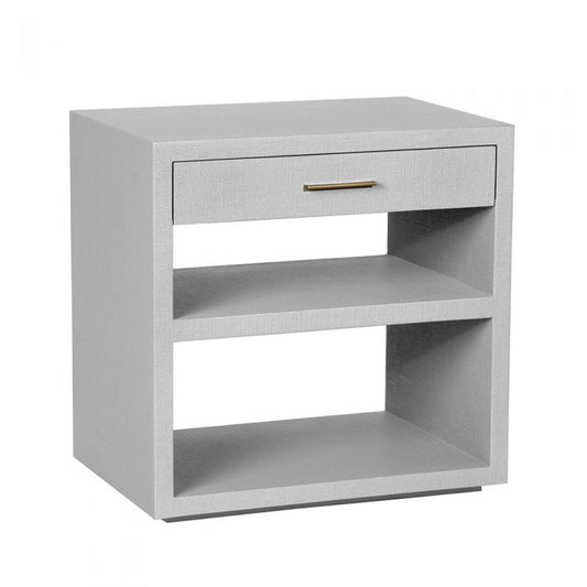Livia Bedside Chest - Light Grey By Interlude Home | Drawers | Modishstore