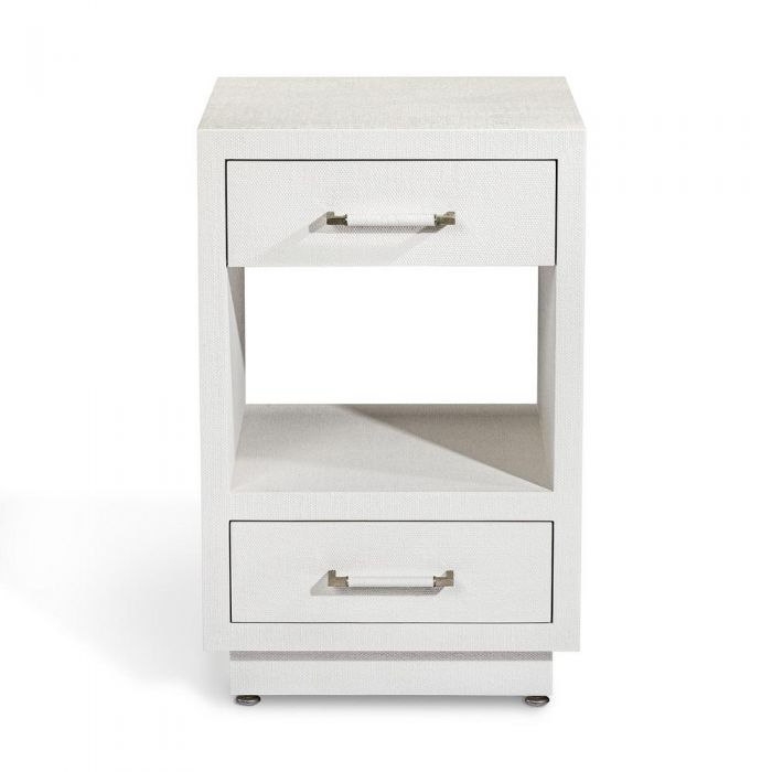 Taylor Small Bedside Chest - White By Interlude Home | Drawers | Modishstore - 2