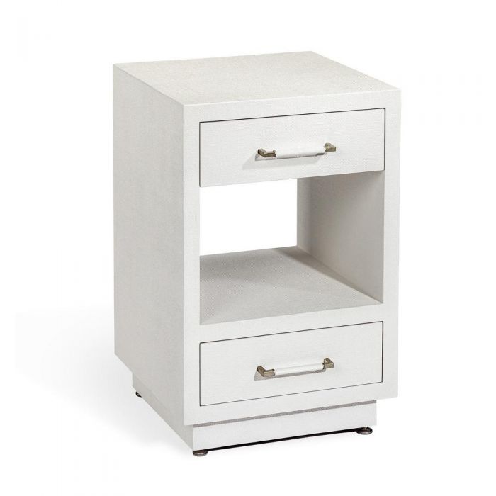 Taylor Small Bedside Chest - White By Interlude Home | Drawers | Modishstore