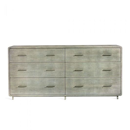 Calypso 6 Drawer Chest - Grey By Interlude Home | Drawers | Modishstore