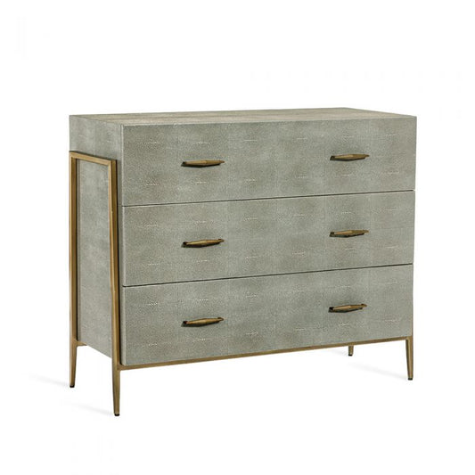 Morand 3 Drawer Chest - Grey By Interlude Home | Drawers | Modishstore