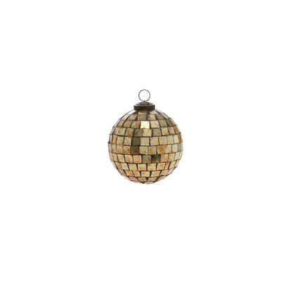 Antiqued Disco Ball Ornament Set of 8 By Accent Decor | Ornaments | Modishstore - 2