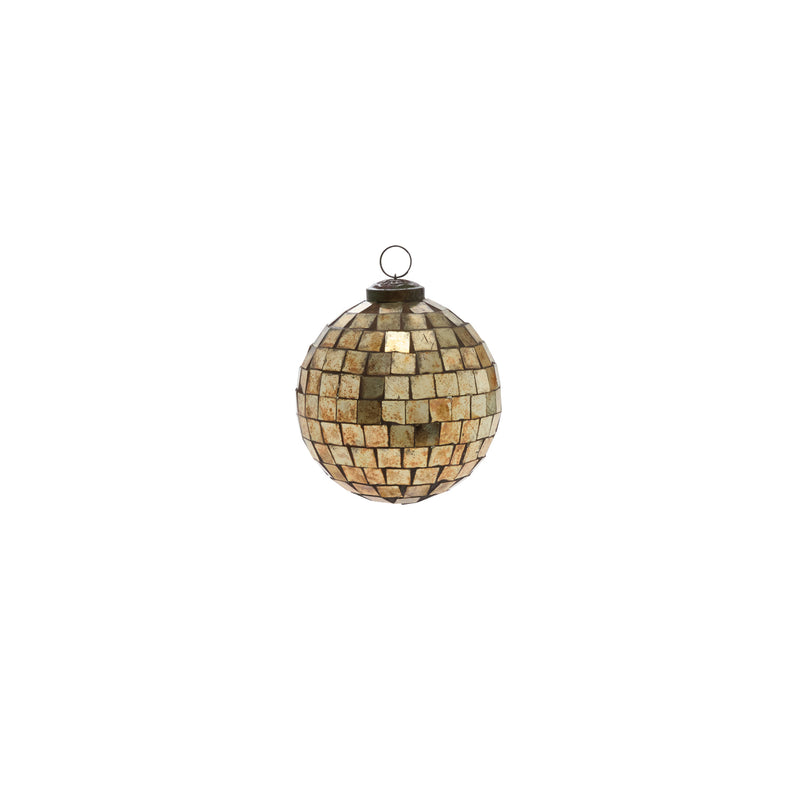 Antiqued Disco Ball Ornament Set of 8 By Accent Decor | Ornaments | Modishstore - 2