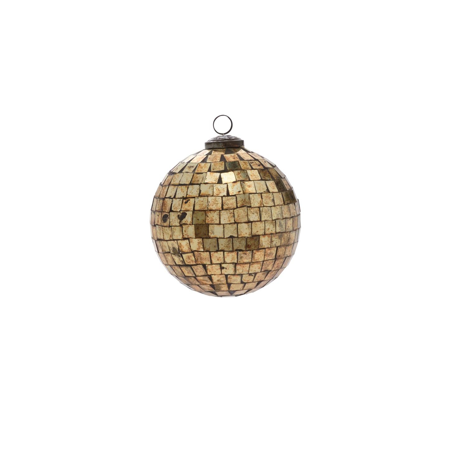 Antiqued Disco Ball Ornament Set of 8 By Accent Decor | Ornaments | Modishstore - 9