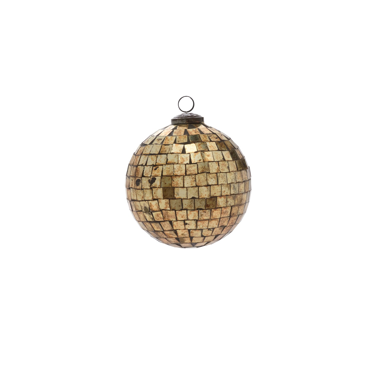 Antiqued Disco Ball Ornament Set of 8 By Accent Decor | Ornaments | Modishstore - 9