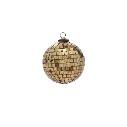 Antiqued Disco Ball Ornament Set of 8 By Accent Decor | Ornaments | Modishstore - 9