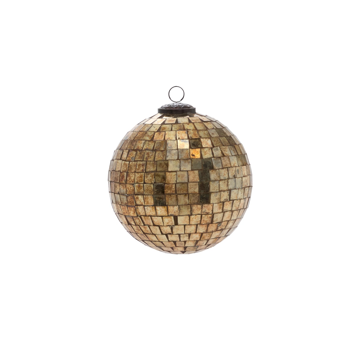 Antiqued Disco Ball Ornament Set of 8 By Accent Decor | Ornaments | Modishstore - 11