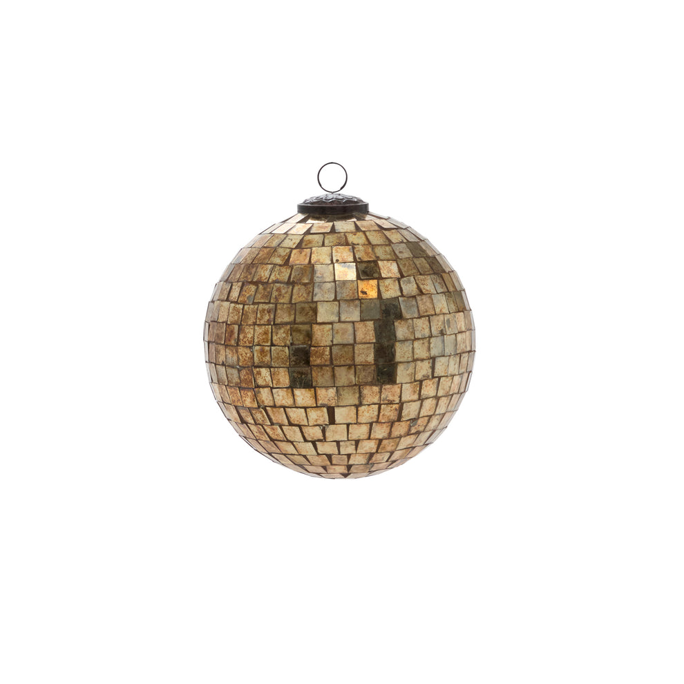 Antiqued Disco Ball Ornament Set of 8 By Accent Decor | Ornaments | Modishstore - 11