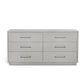Taylor 6 Drawer Chest - Light Grey By Interlude Home | Dressers | Modishstore
