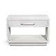 Taylor Low Bedside Chest - Light Grey By Interlude Home | Nightstands | Modishstore - 4