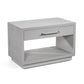 Taylor Low Bedside Chest - Light Grey By Interlude Home | Nightstands | Modishstore - 2
