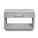 Taylor Low Bedside Chest - Light Grey By Interlude Home | Nightstands | Modishstore