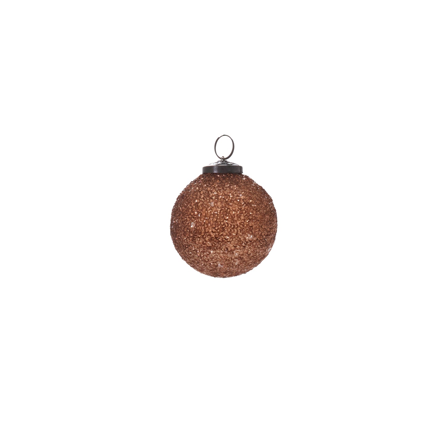 Copper Glitter Ornament Set of 8 By Accent Decor | Ornaments | Modishstore - 2