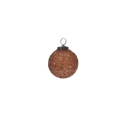 Copper Glitter Ornament Set of 8 By Accent Decor | Ornaments | Modishstore - 2