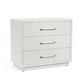 Taylor 3 Drawer Chest - White By Interlude Home | Drawers | Modishstore - 2