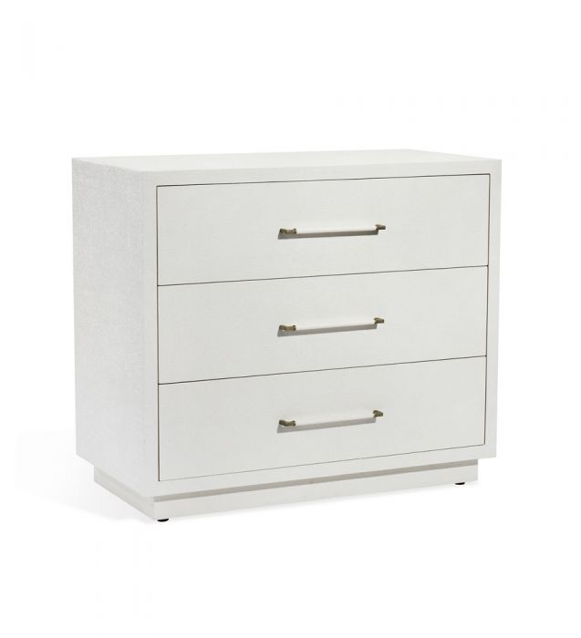 Taylor 3 Drawer Chest - White By Interlude Home | Drawers | Modishstore - 2