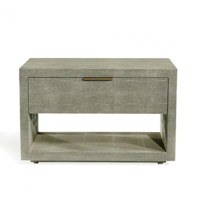 Montaigne Bedside Chest - Shagreen By Interlude Home | Nightstands | Modishstore