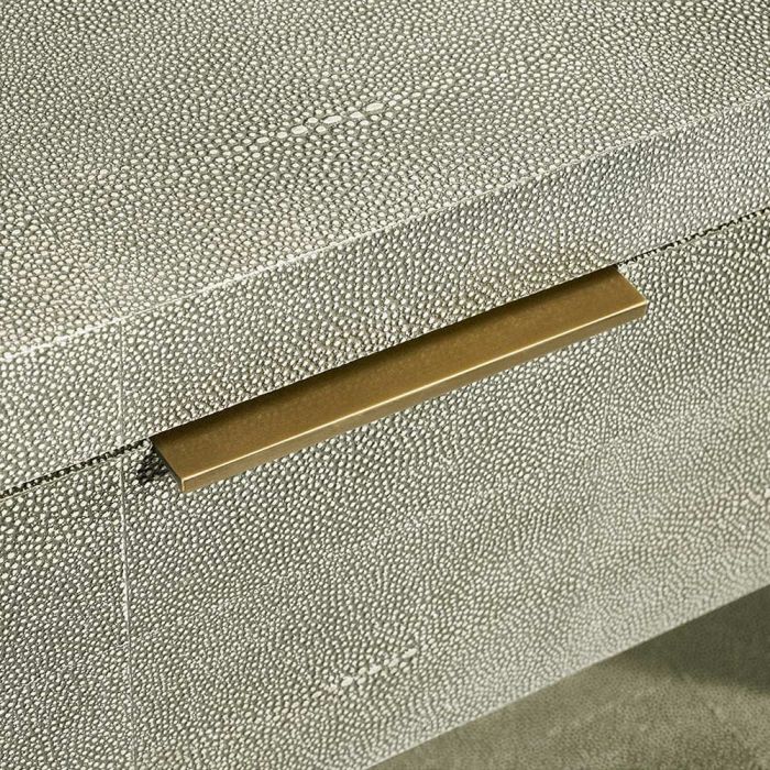 Montaigne Bedside Chest - Shagreen By Interlude Home | Nightstands | Modishstore - 4