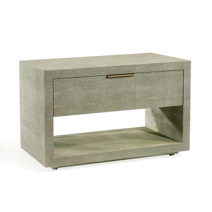 Montaigne Bedside Chest - Shagreen By Interlude Home | Nightstands | Modishstore - 2