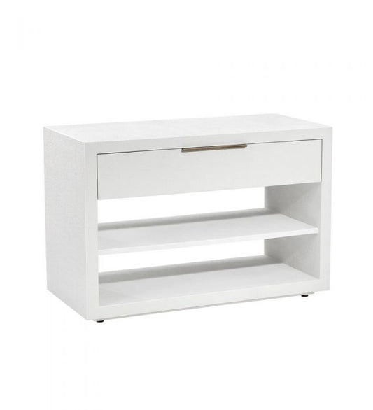 Montaigne Large Bedside Chest - White By Interlude Home | Drawers | Modishstore